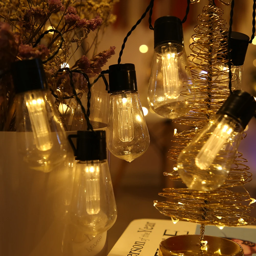 LED Solar String Light Plastic Bulb Fairy Lamp Waterproof Lantern Light Outdoor Garden Party Art Decoration For Yard Patio Porch
LED Solar String Light Plastic Bulb Fairy Lamp Waterproof Lantern Light Outdoor Garden Party Art Decoration For Yard Patio Porch