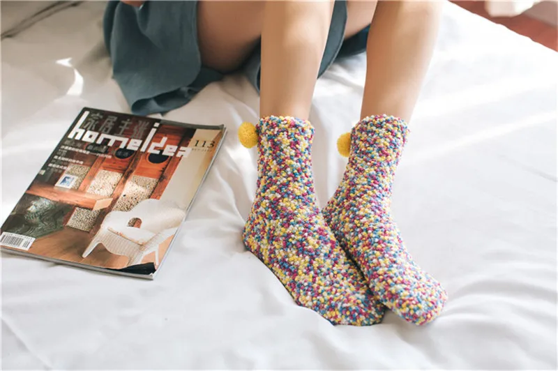 Colorful Winter Thicken Plus Fleece Coral Fleece Warm Sleeping Socks Women Girls Bed Socks Floor Clothing Accessories
Colorful Winter Thicken Plus Fleece Coral Fleece Warm Sleeping Socks Women Girls Bed Socks Floor Clothing Accessories