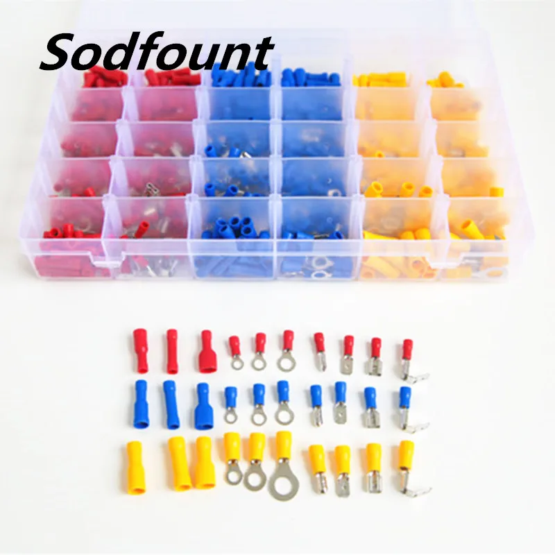 480pcs Insulated Terminals Electrical Crimp Connector Butt Spade Ring Fork Set M4 M5 M6 M8 Insulated crimp terminals
480pcs Insulated Terminals Electrical Crimp Connector Butt Spade Ring Fork Set M4 M5 M6 M8 Insulated crimp terminals