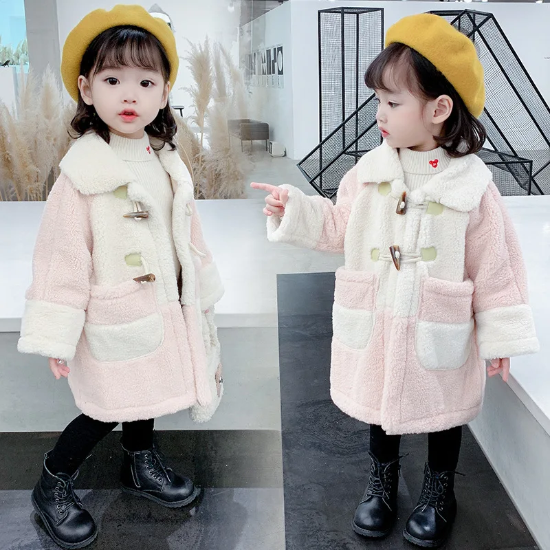 Winter Girls Woolen Jackets Kids Winter Coats Baby Patchwork Turn Down Collar Long Sleeve Outerwear Girls Warm Thick Clothes
Winter Girls Woolen Jackets Kids Winter Coats Baby Patchwork Turn Down Collar Long Sleeve Outerwear Girls Warm Thick Clothes