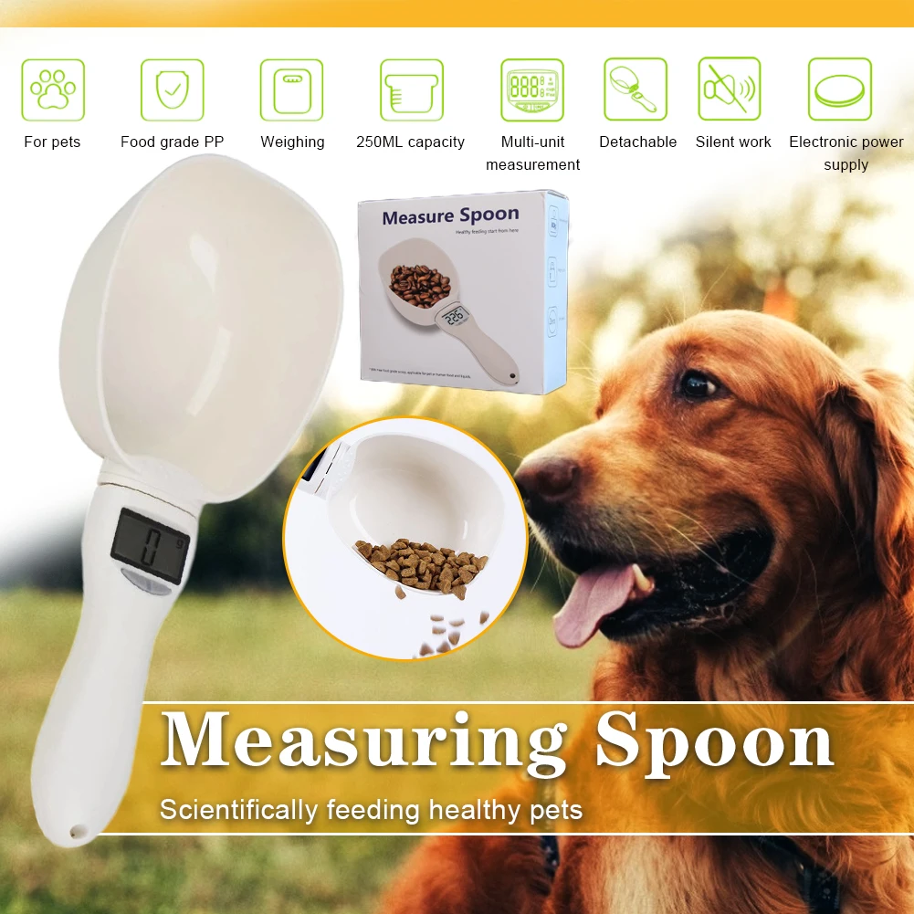 800g Cat Food Dog Food Weighing Spoon Detachable Spoon Pet Food Electronic Weighing Measuring Scoop Cup Portable And Led Display
800g Cat Food Dog Food Weighing Spoon Detachable Spoon Pet Food Electronic Weighing Measuring Scoop Cup Portable And Led Display