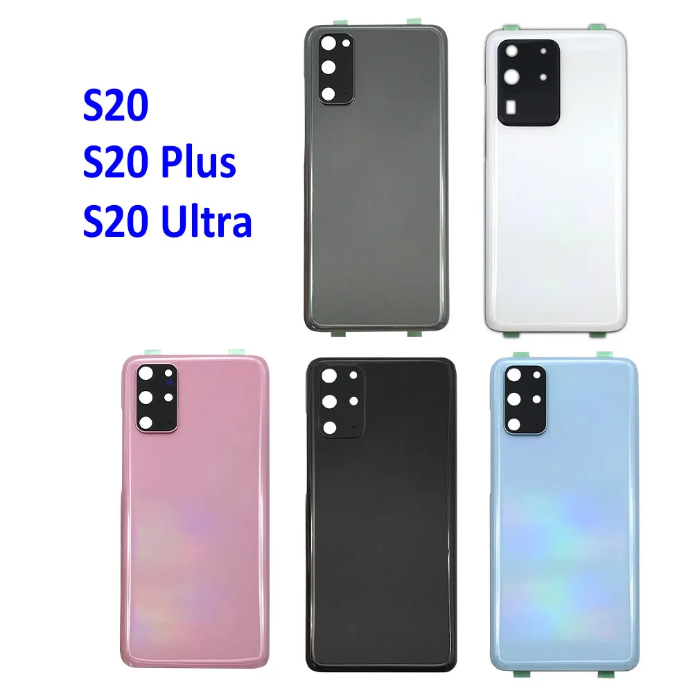 

NEW For Samsung Galaxy S20 Ultra G988 S20 Plus G985 S20 G980 Back Battery Door Rear Housing Cover Case With Camera Glass Lens