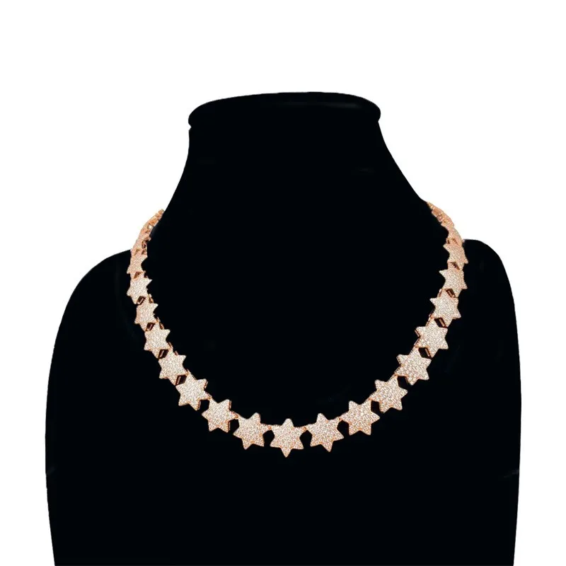 Men Stars Chocker Necklace Hip Hop Iced Out Bling Silver Color Zirconia Copper Chain Necklace Charm Gift for Women Girl
Men Stars Chocker Necklace Hip Hop Iced Out Bling Silver Color Zirconia Copper Chain Necklace Charm Gift for Women Girl