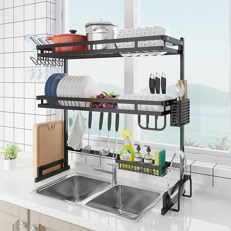 Upgraded 2 Layer Kitchen Sink Rack Stainless Steel Bowl Plate Dish Rack Drainer Sponge Sink Storage Shelf Kitchen Organizer
Upgraded 2 Layer Kitchen Sink Rack Stainless Steel Bowl Plate Dish Rack Drainer Sponge Sink Storage Shelf Kitchen Organizer