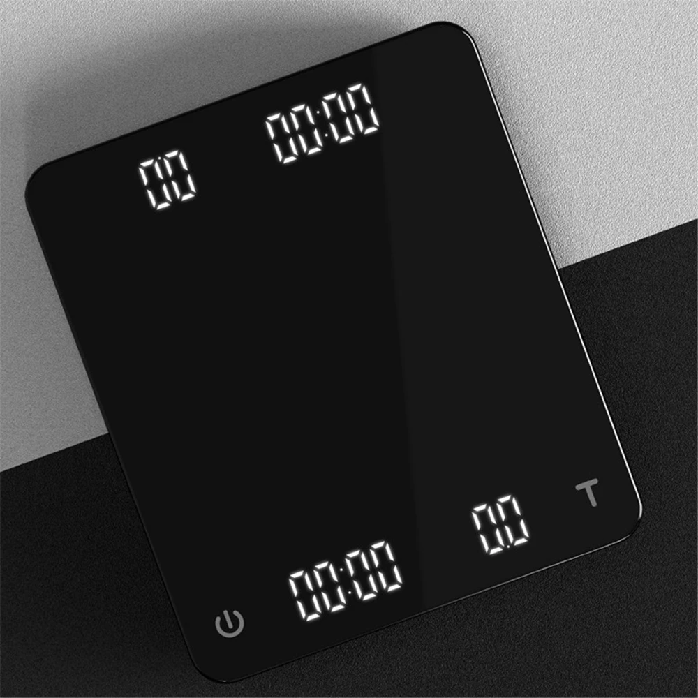 CAFEDE KONA Dual-Screen Electronic Scale Pour Over Espresso Coffee Scale Smart Scale Auto Timing Kitchen Scales 3KG/0.1g
CAFEDE KONA Dual-Screen Electronic Scale Pour Over Espresso Coffee Scale Smart Scale Auto Timing Kitchen Scales 3KG/0.1g