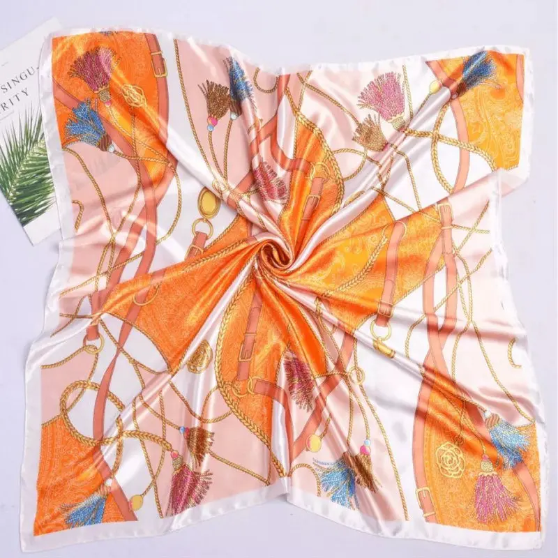 Silk Scarves for Women Print Foulard Satin Square Head Hijab Scarfs For Ladies Luxury Brand Shawls 90*90 Bandana Large Scarf
Silk Scarves for Women Print Foulard Satin Square Head Hijab Scarfs For Ladies Luxury Brand Shawls 90*90 Bandana Large Scarf