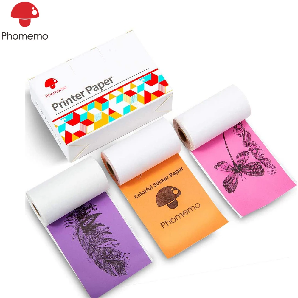 Phomemo Colorful Thermal Sticker Paper 50mm For Phomemo M02/M02 Pro/M02S Mini Printer Photo Self-adhesive Paper Roll
Phomemo Colorful Thermal Sticker Paper 50mm For Phomemo M02/M02 Pro/M02S Mini Printer Photo Self-adhesive Paper Roll
