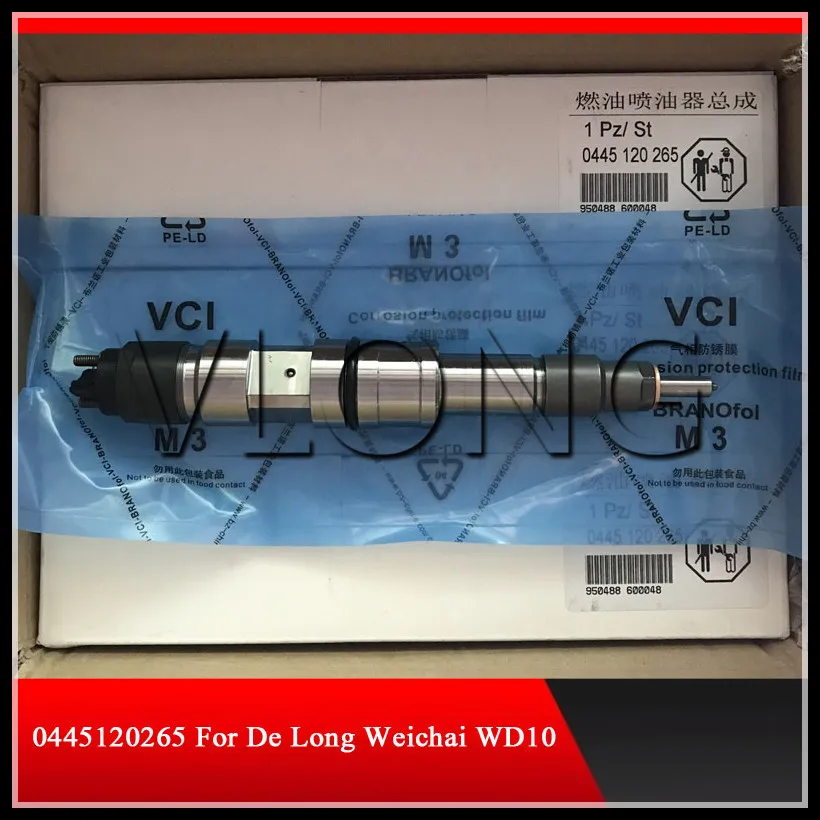 New Common Rail Fuel Diesel Injector Assembly 0445120086 0445120087 0445120265 For WEICHAI WP10 WP12 612630090001
New Common Rail Fuel Diesel Injector Assembly 0445120086 0445120087 0445120265 For WEICHAI WP10 WP12 612630090001