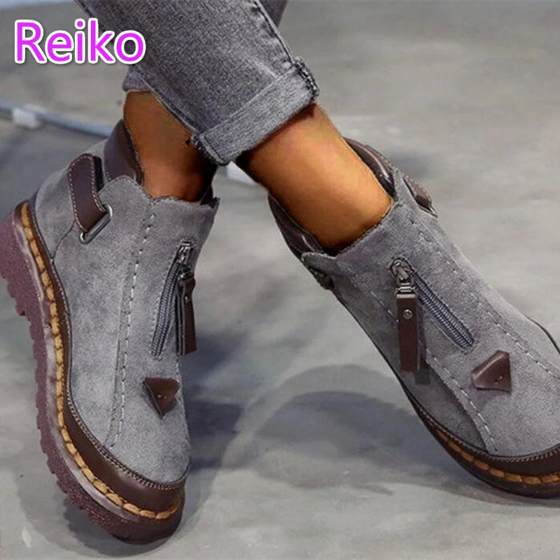 Short boots women's autumn /winter new style women's cotton boots thick-soled color matching flat-bottomed Chelsea boots women
Short boots women's autumn /winter new style women's cotton boots thick-soled color matching flat-bottomed Chelsea boots women
