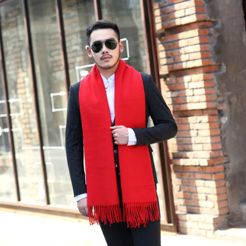 2020 men's winter scarf, luxury high-quality and comfortable pure color imitation cashmere wild tassels, warm scarf for men
2020 men's winter scarf, luxury high-quality and comfortable pure color imitation cashmere wild tassels, warm scarf for men