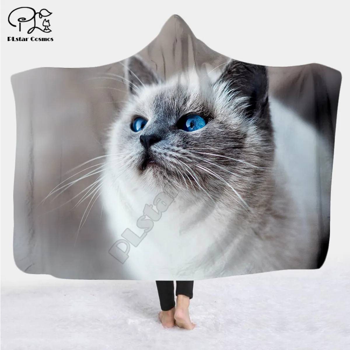 Cute cat pattern Character Hooded Blanket Adult colorful child Sherpa Fleece Wearable Blanket Microfiber Bedding style-4
Cute cat pattern Character Hooded Blanket Adult colorful child Sherpa Fleece Wearable Blanket Microfiber Bedding style-4