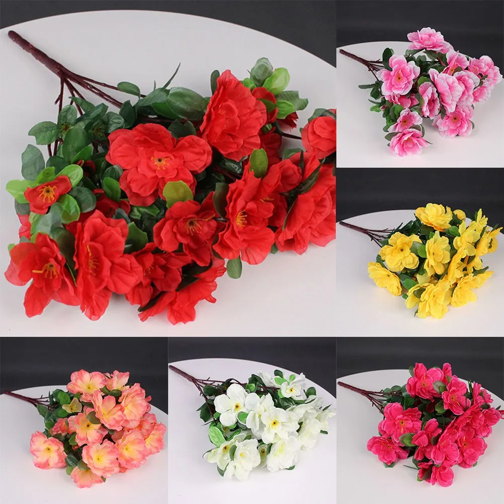 Fall Outdoor Artificial Red Azalea Flowers Bushes UV Resistant Fake Flowers Home Decor Small Garden Artificial Decor
Fall Outdoor Artificial Red Azalea Flowers Bushes UV Resistant Fake Flowers Home Decor Small Garden Artificial Decor