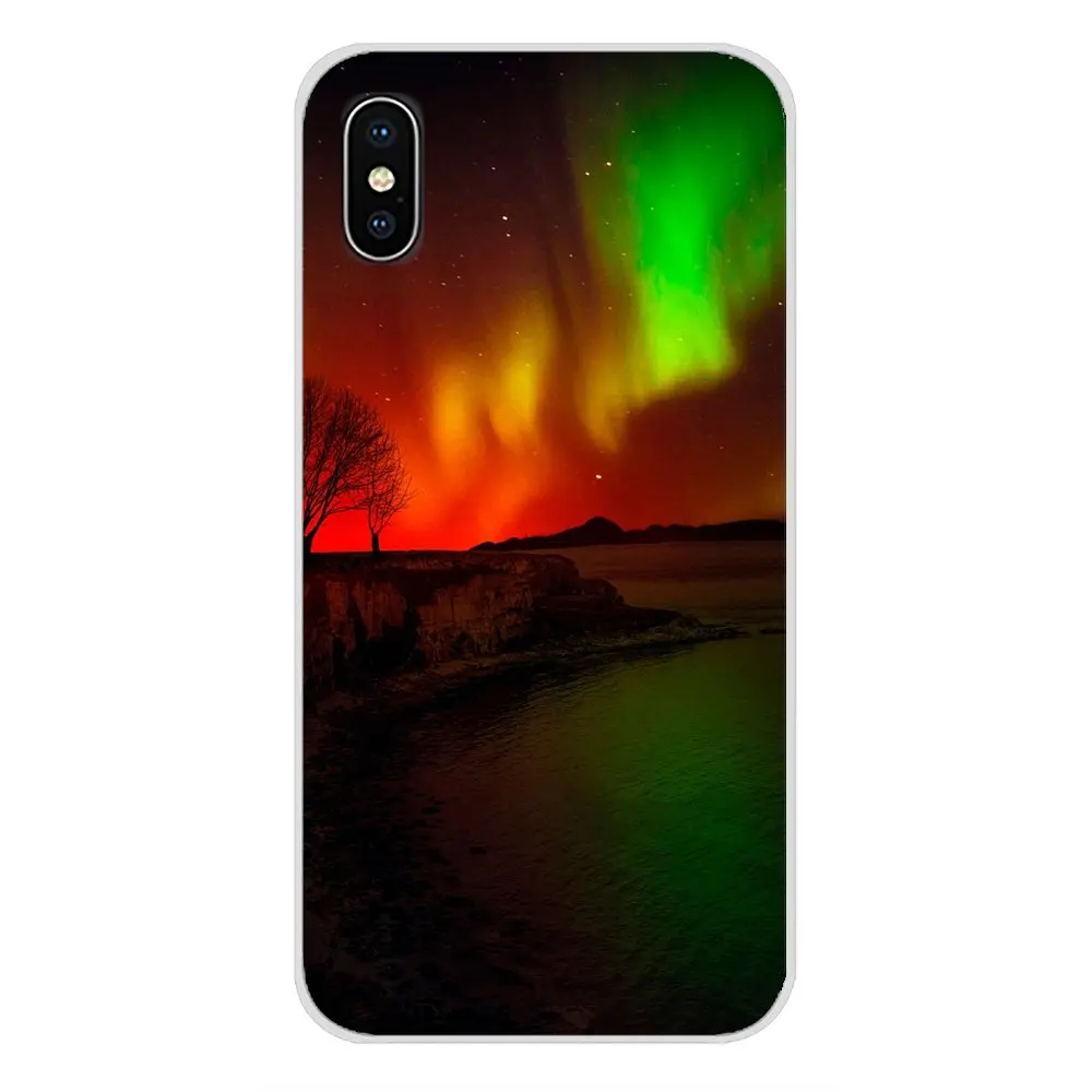 Аксессуары чехлы для телефонов Apple iPhone X XR XS 11Pro MAX 4S 5C SE 6S 7 8 Plus ipod touch 5 6 North Lights Sky |