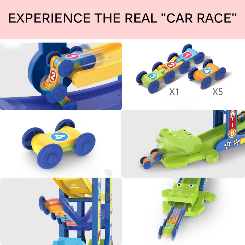 Plastic Rail Car Cartoon Ladder Sliding Toy Children'S Educational Rapid Racing Toy Four-Layer Track Glide Speed Car
Plastic Rail Car Cartoon Ladder Sliding Toy Children'S Educational Rapid Racing Toy Four-Layer Track Glide Speed Car