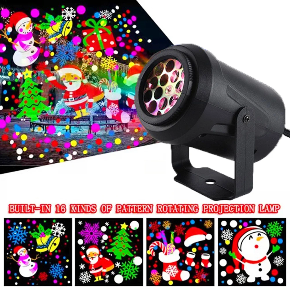 16 Pattern LED Projector Lights Christmas Decor Waterproof Outdoor Lamp Snow Spotlight New Year Stage Projector Night Lighting
16 Pattern LED Projector Lights Christmas Decor Waterproof Outdoor Lamp Snow Spotlight New Year Stage Projector Night Lighting