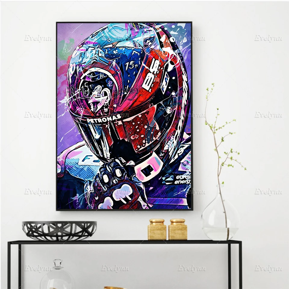 Nordic Abstract Motorcycle Helmet Wall Art Canvas Painting Graffiti FABIO QUARTARARO Posters And Prints Pictures For Living Room
Nordic Abstract Motorcycle Helmet Wall Art Canvas Painting Graffiti FABIO QUARTARARO Posters And Prints Pictures For Living Room