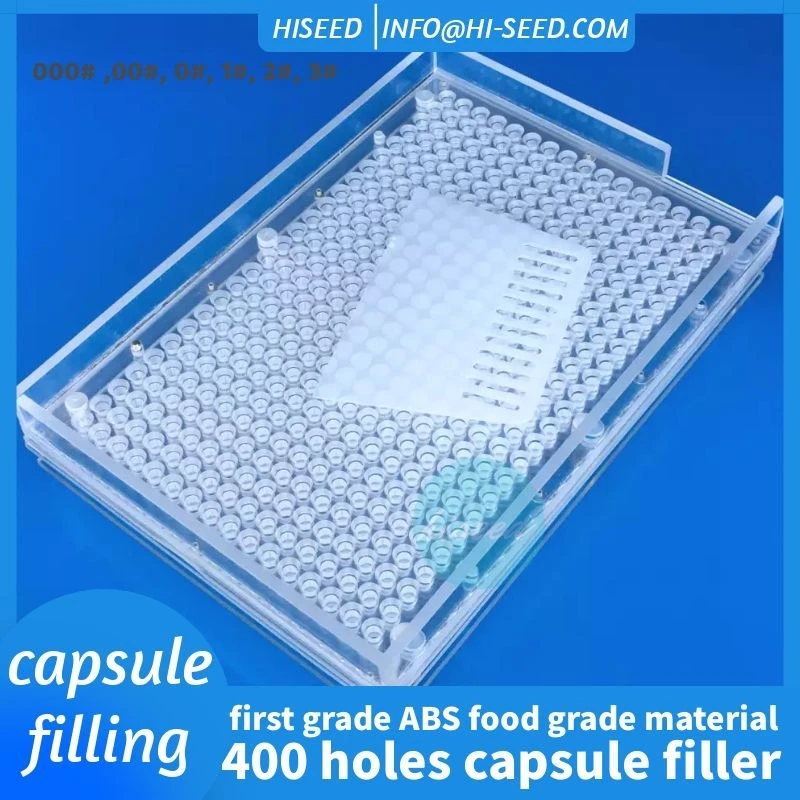 400 Holes Capsule Filling Board Pharmaceutical Powder Filler 00# 0# 1# 2# 3# 4# Capsule
400 Holes Capsule Filling Board Pharmaceutical Powder Filler 00# 0# 1# 2# 3# 4# Capsule