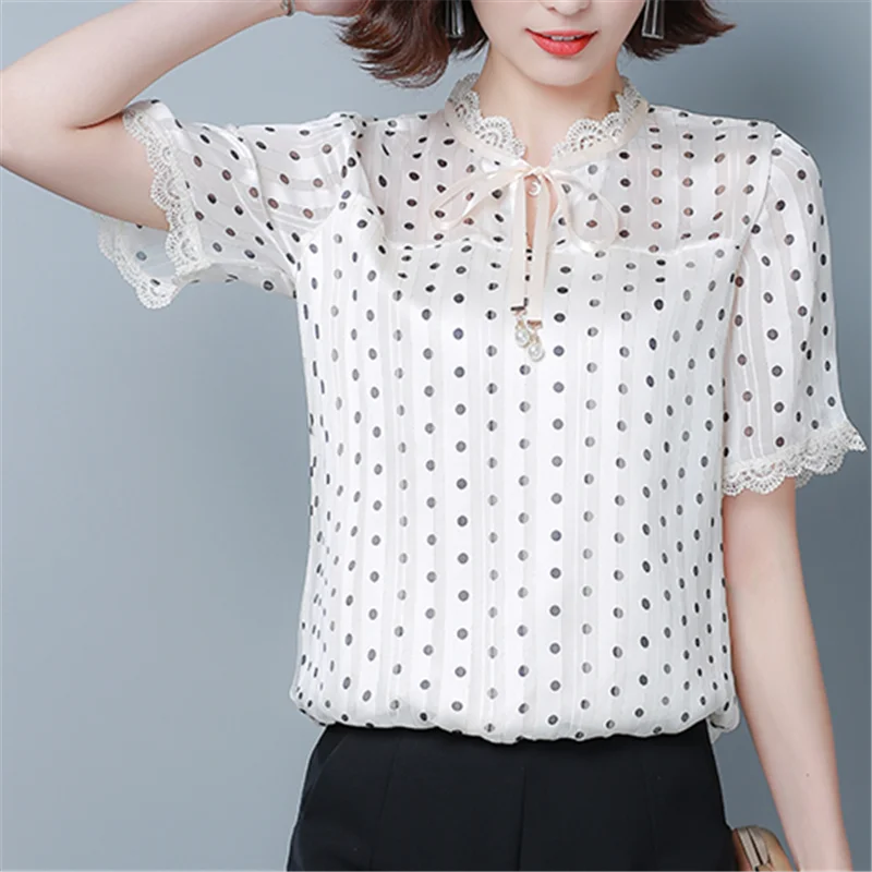 2019 горошек Ocasional Camisa Solta Camisa de манга Curta O размера плюс Lady Blusas
2019 горошек Ocasional Camisa Solta Camisa de манга Curta O размера плюс Lady Blusas