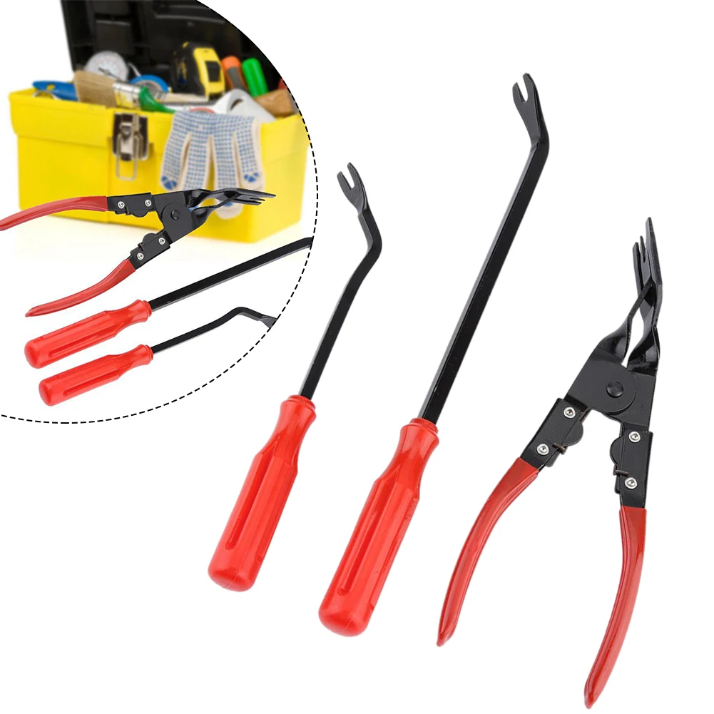 3PCS Door Panel Clips Pliers Trim Upholstery Clip Removal Fastener Puller Repair Tools Quickly And Easily Remove Car Door Panel
3PCS Door Panel Clips Pliers Trim Upholstery Clip Removal Fastener Puller Repair Tools Quickly And Easily Remove Car Door Panel