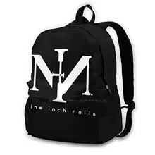 Nails sin Logo Alt Rock Industrial Rock Band. Fashion Bags Travel Laptop Backpack Alternative Band Music Industrial Punk Alt