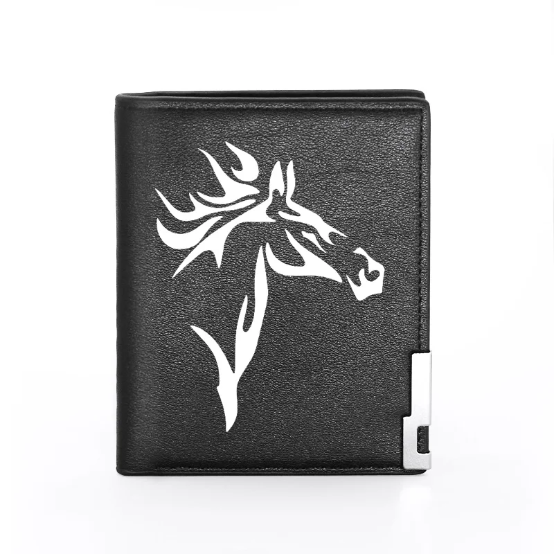 High Quality Steed Design Printing Black Pu Leather wallet Men Women Cool Bifold Credit Card Holder Short Purse Male Gift
High Quality Steed Design Printing Black Pu Leather wallet Men Women Cool Bifold Credit Card Holder Short Purse Male Gift