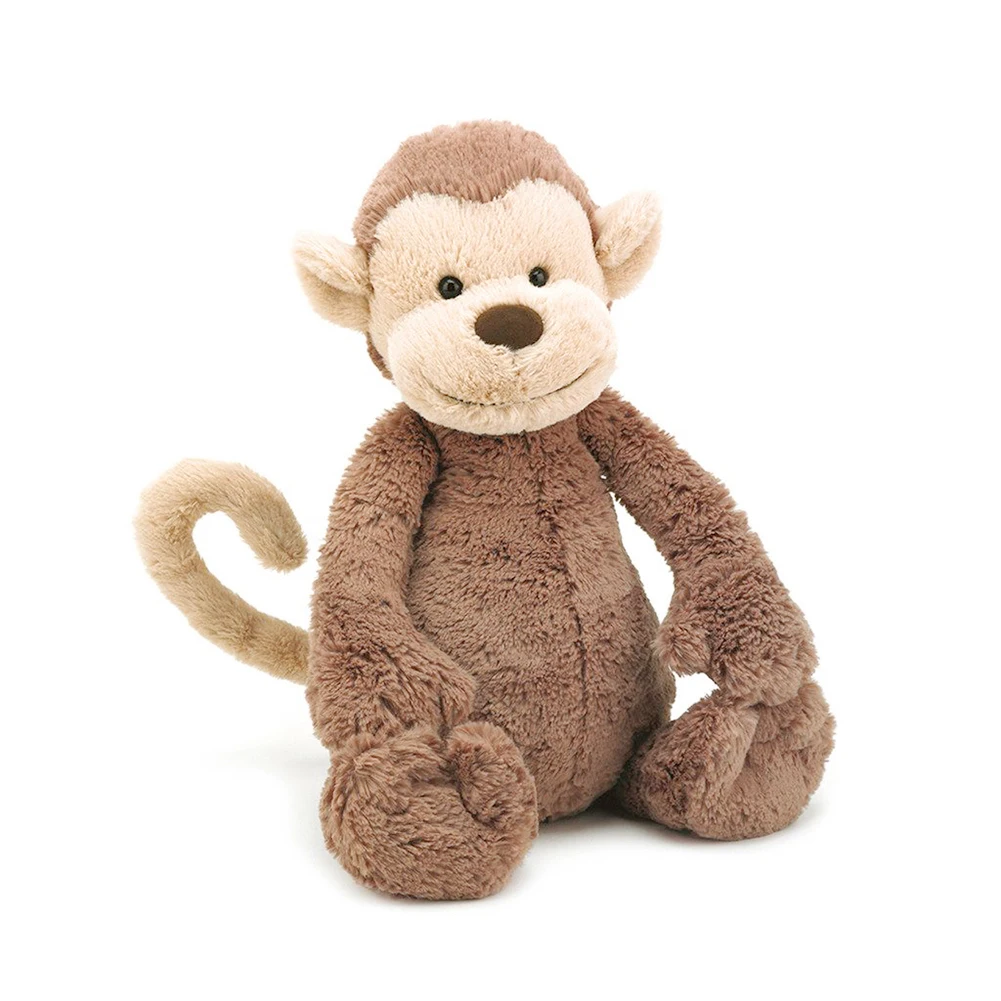 30cm Long Plush Monkey Doll Stuffed Animal Baby Kids Sleep Appease Toys for Children Gifts | Игрушки и хобби