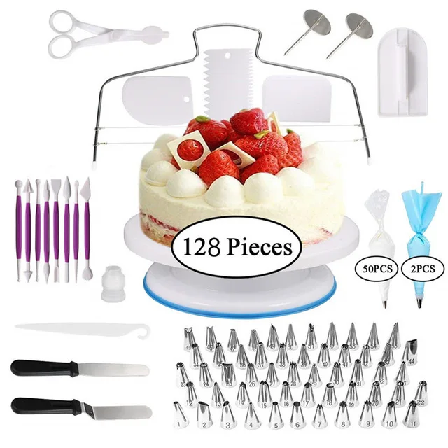 Pastry Nozzles Turntable For Cakes Cake Decorating Tools For Kit Cream Confectionery Bags Icing Piping Nozzles Tips Baking Tools
Pastry Nozzles Turntable For Cakes Cake Decorating Tools For Kit Cream Confectionery Bags Icing Piping Nozzles Tips Baking Tools