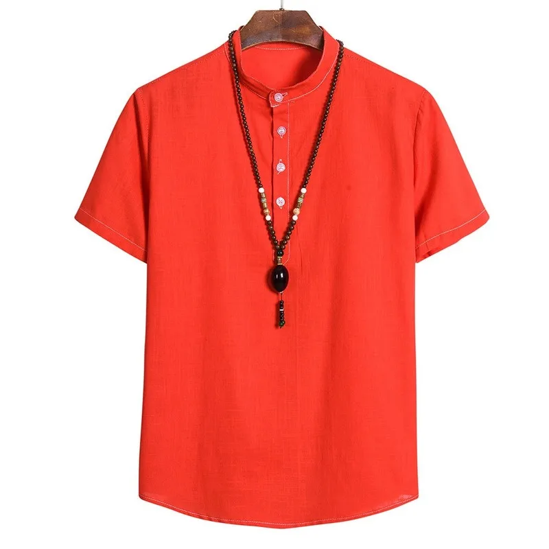 Southeast Asia Hot Sale Summer New 14-color Men's Chinese Style Retro Cotton and Linen Buckle Casual Solid Color Shirt
Southeast Asia Hot Sale Summer New 14-color Men's Chinese Style Retro Cotton and Linen Buckle Casual Solid Color Shirt