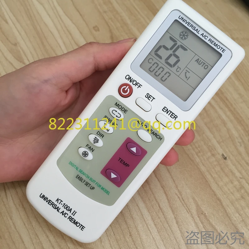 The Group of KT - 100 - A II Air Conditioning Universal Remote Control The English Version
The Group of KT - 100 - A II Air Conditioning Universal Remote Control The English Version
