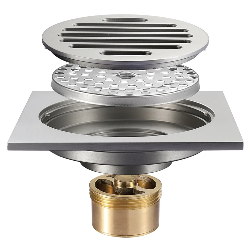 HIDEEP Bathroom Floor Shower Drain Waste Floor Drain Anti-Odor Bathtub Shower Drainer Stainless Steel Square Drainage
HIDEEP Bathroom Floor Shower Drain Waste Floor Drain Anti-Odor Bathtub Shower Drainer Stainless Steel Square Drainage