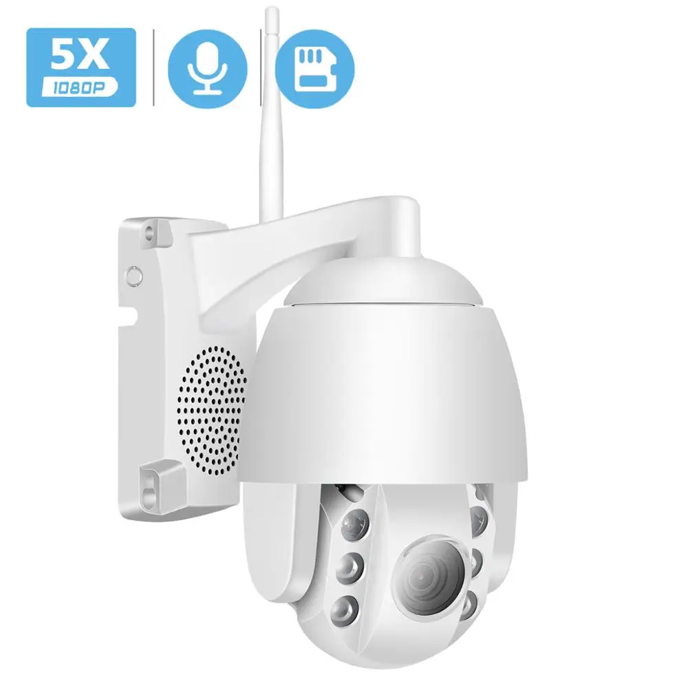 BESDER Mini Outdoor PTZ 5X Optical Zoom 1080P Wifi Speed Dome Camera IP66 Waterproof Two way Audio 60M Night Vision Wireless P2P
BESDER Mini Outdoor PTZ 5X Optical Zoom 1080P Wifi Speed Dome Camera IP66 Waterproof Two way Audio 60M Night Vision Wireless P2P