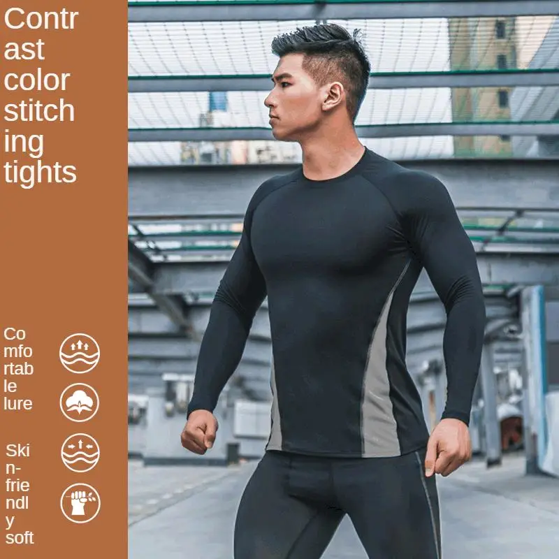 Sports tights men's quick-drying breathable new stretch running basketball training fitness clothes outdoor sports tops
Sports tights men's quick-drying breathable new stretch running basketball training fitness clothes outdoor sports tops