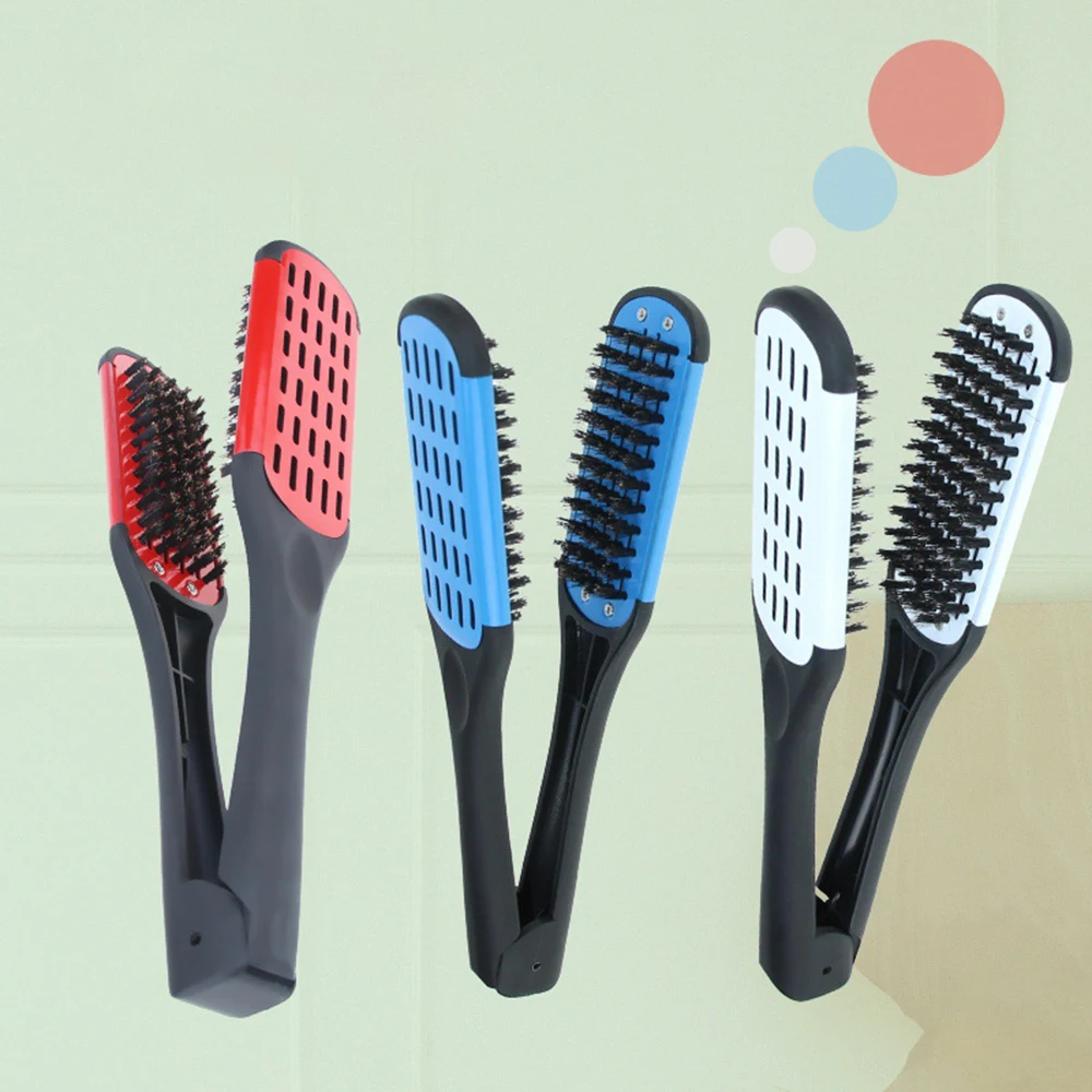 1PCs Hair Brushes Straightener V Shape Hairdressing Nylon Clamp Not Hurt Styling Double Comb Home Diy Straightening Tools
1PCs Hair Brushes Straightener V Shape Hairdressing Nylon Clamp Not Hurt Styling Double Comb Home Diy Straightening Tools
