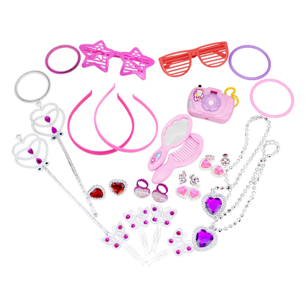 72Pcs/Set Kids Girls Pretend Princess Toy Jewelry Necklace Fairy Wand Girl Dress up Play Accessory For Party | Игрушки и хобби