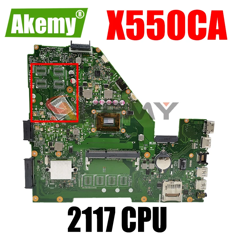 Материнская плата X550CA 2117 для ноутбука ASUS R510C Y581C X552C X550CC X550CL X550C | Компьютеры и офис