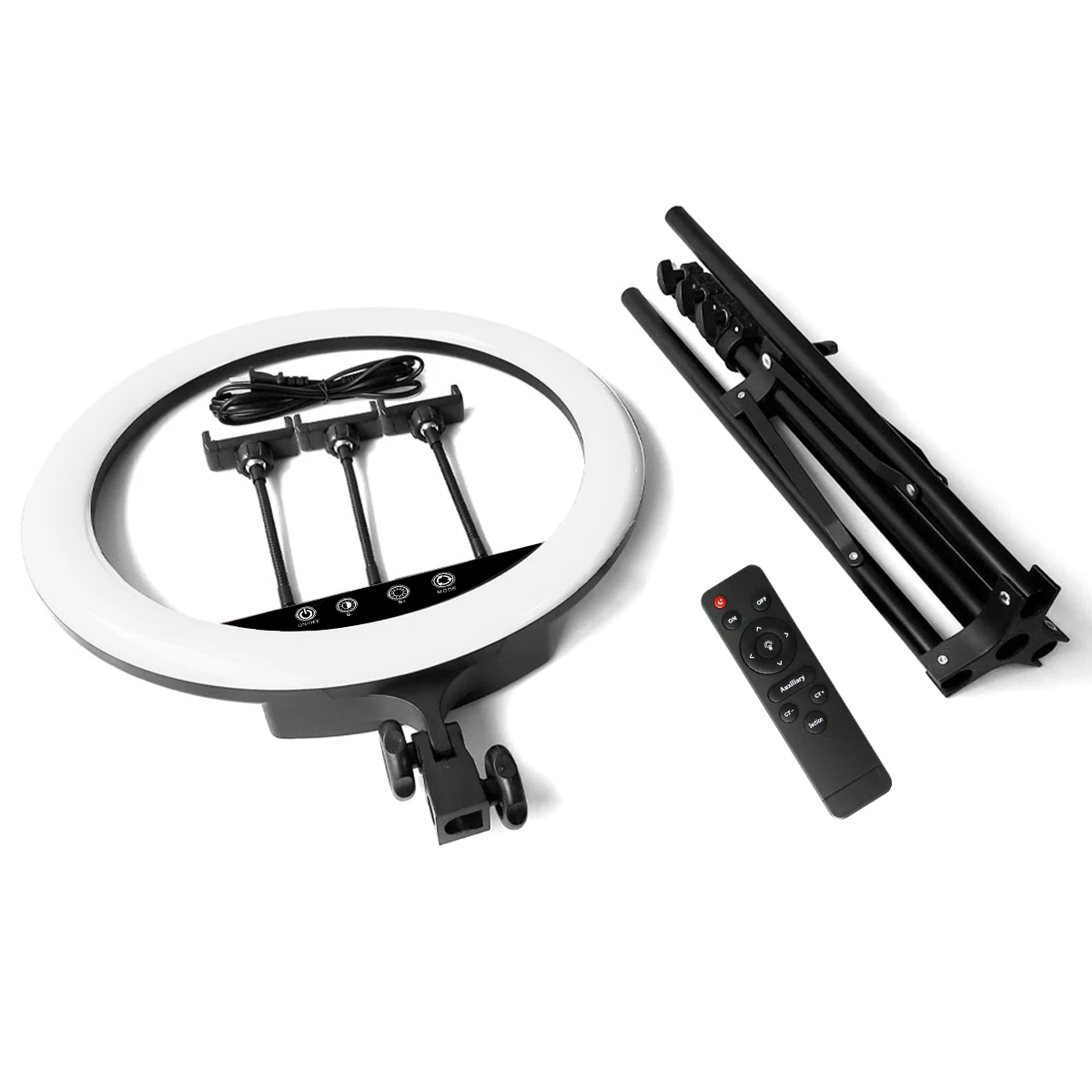 18inch LED Ring Light Set Dimmable Touch Control LED Ring Light with Tripod Phone Clips BT Remote Control
18inch LED Ring Light Set Dimmable Touch Control LED Ring Light with Tripod Phone Clips BT Remote Control