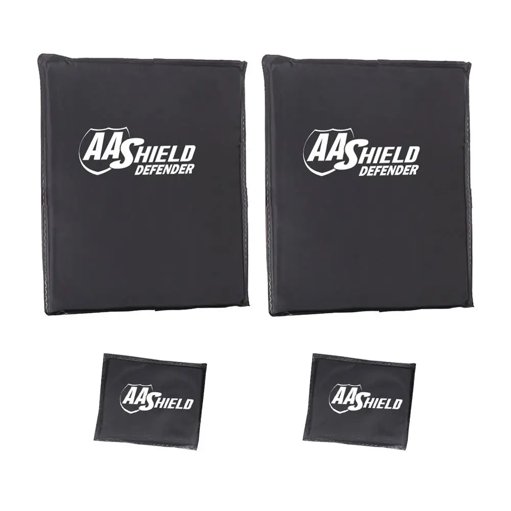AA Shield Defender Bulletproof Soft Panel Body Armor Inserts Self Defense Aramid Core Plate NIJ Lvl IIIA & HG2 11X14 & 6X8 Kit
AA Shield Defender Bulletproof Soft Panel Body Armor Inserts Self Defense Aramid Core Plate NIJ Lvl IIIA & HG2 11X14 & 6X8 Kit