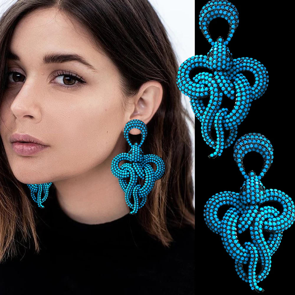 missvikki 12 Colors Fashion Leopard Twist Snake Dangle Earrings African Indian Dubai Russia Punk Noble Luxury Dangle Earrings
missvikki 12 Colors Fashion Leopard Twist Snake Dangle Earrings African Indian Dubai Russia Punk Noble Luxury Dangle Earrings
