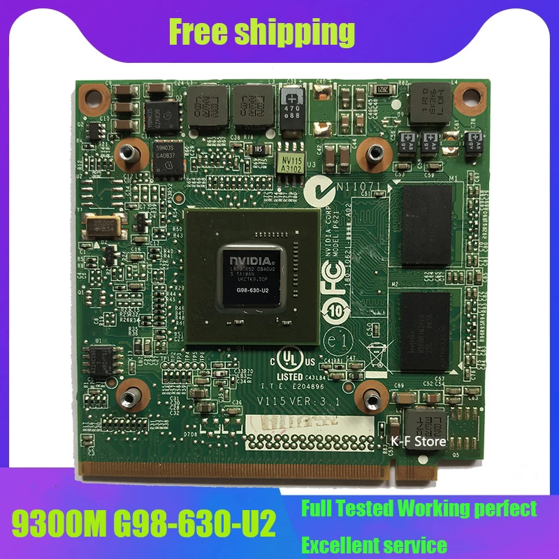 Бесплатная доставка 5520G 6930G 7720G 4630G 7730G ноутбук GeForce 9300M GS G98 630 U2 DDR2 256 Мб MXM II