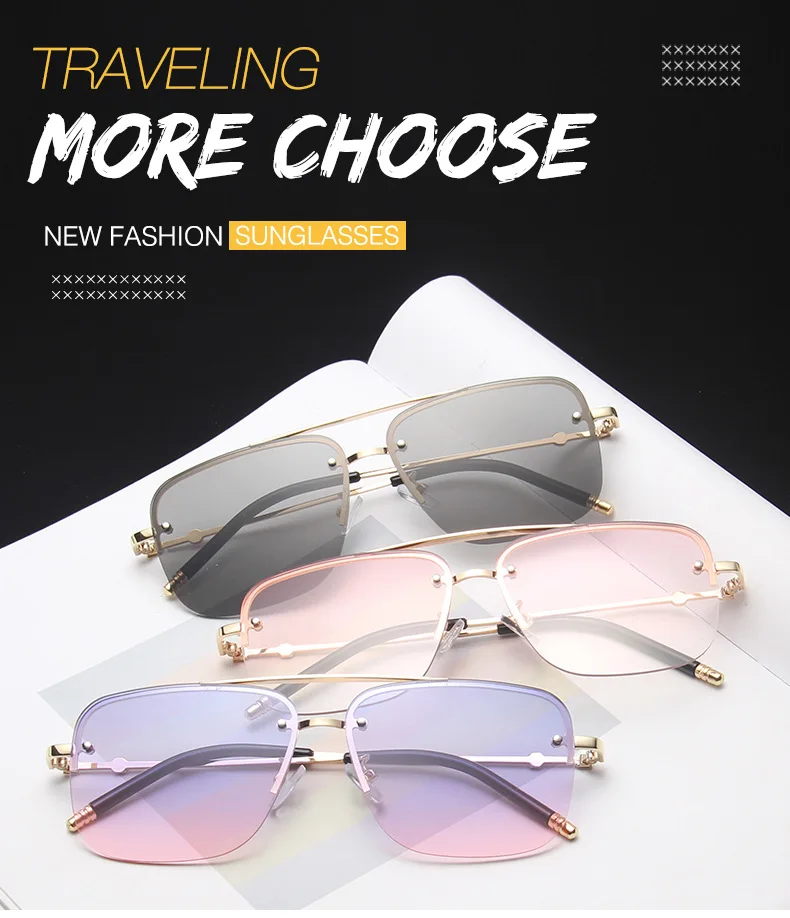 Classic Luxury square Sunglasses Women Man/Women Lens Square rimless Sun Glasses Vintage UV400 Outdoor Lunette De Soleil Femme
Classic Luxury square Sunglasses Women Man/Women Lens Square rimless Sun Glasses Vintage UV400 Outdoor Lunette De Soleil Femme