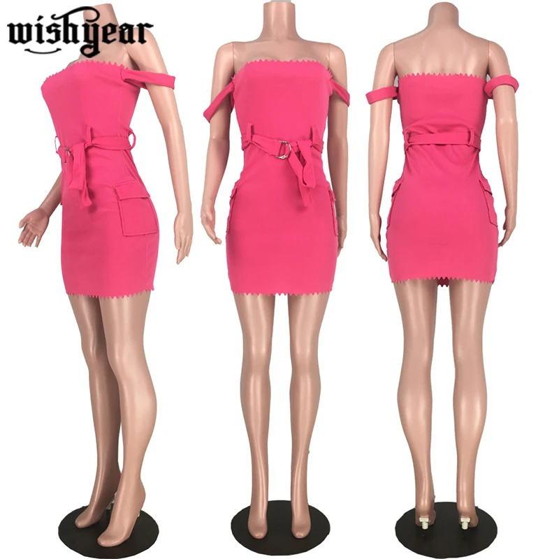 Women Summer Solid Color Off shoulder Spaghetti Strap With Pocket Side Midi Bodycon Dress Fashion Sport Mini Dresses Vestidos
Women Summer Solid Color Off shoulder Spaghetti Strap With Pocket Side Midi Bodycon Dress Fashion Sport Mini Dresses Vestidos