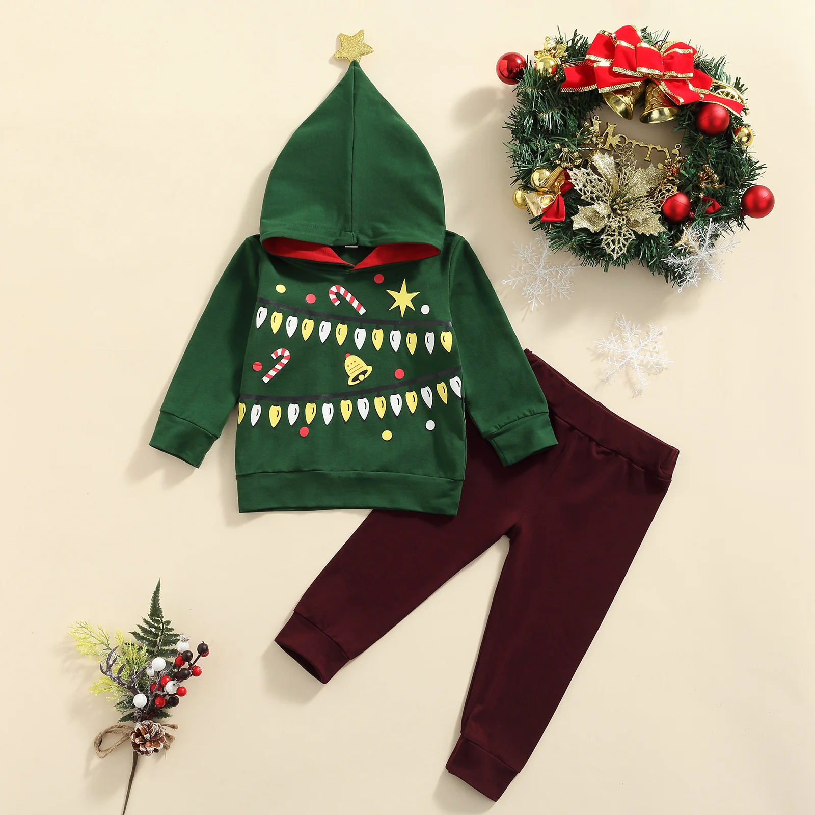 Christmas Infant Baby Boys Clothes Sets 2pcs Cartoon Printed Hooded Long Sleeve Pullover Tops Pants Outfits 0-24M
Christmas Infant Baby Boys Clothes Sets 2pcs Cartoon Printed Hooded Long Sleeve Pullover Tops Pants Outfits 0-24M