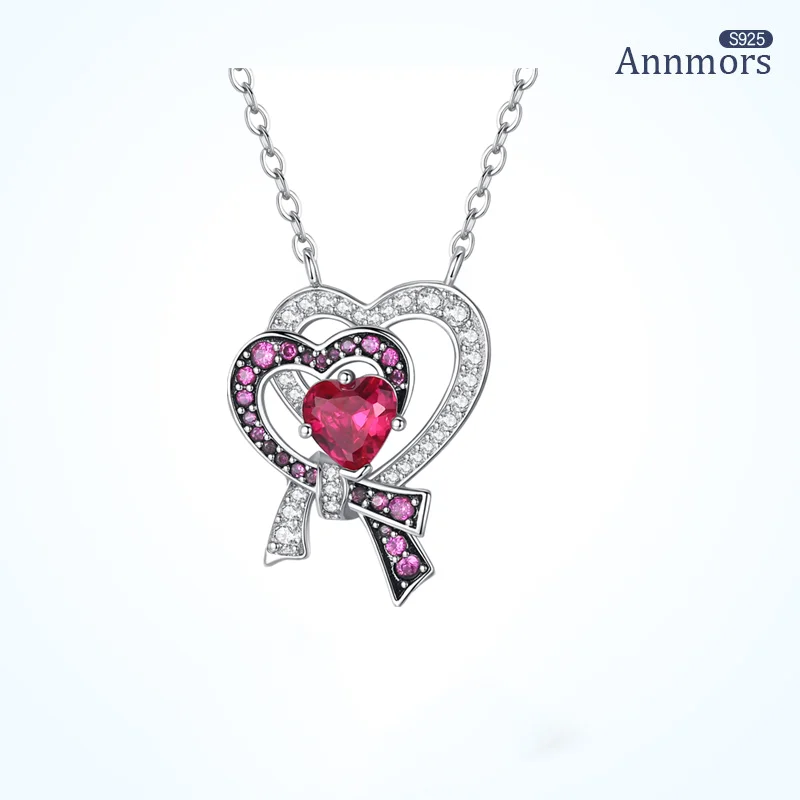 Double Love Bow Necklace Surround Love Red Zircon Silver Plated Chain Jewelry on The Neck for Women 2021 Girlfriend Gifts
Double Love Bow Necklace Surround Love Red Zircon Silver Plated Chain Jewelry on The Neck for Women 2021 Girlfriend Gifts