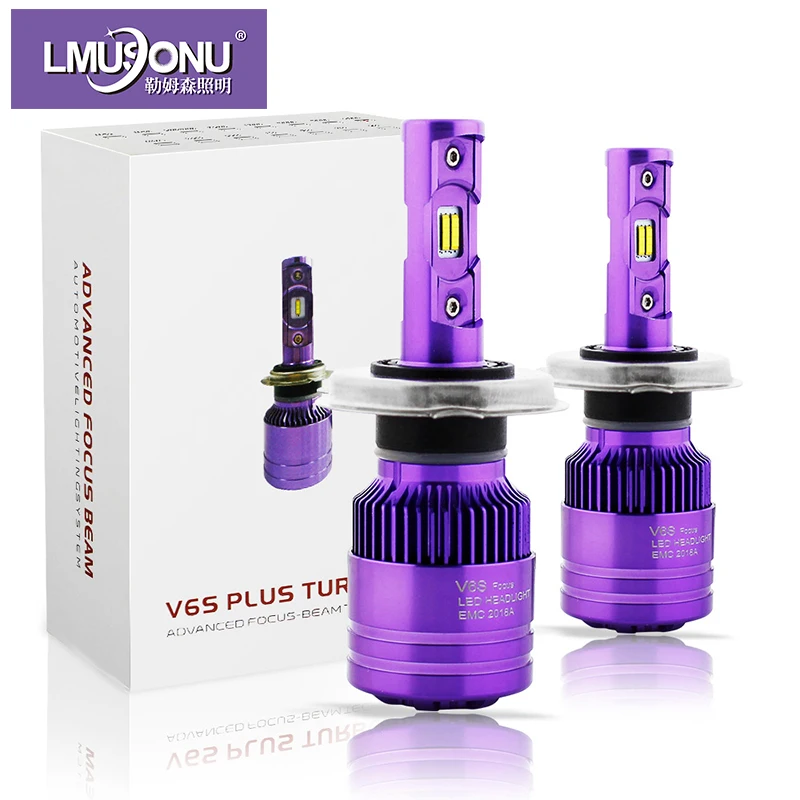 Lmusonu Canbus V6S светодиодная фара 90 Вт 9600lm CSP светодиодный чип высокого качества H1 H3 H4 H7