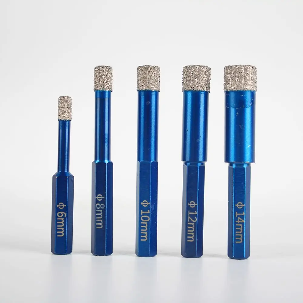 Raizi 5 Pcs Diamond Tile Drill Bit Set Hexagon Shank 6/8/10/12/14 Vacuum Brazed Granite Marble Hole Saw Cutter Power Drill Tool
Raizi 5 Pcs Diamond Tile Drill Bit Set Hexagon Shank 6/8/10/12/14 Vacuum Brazed Granite Marble Hole Saw Cutter Power Drill Tool
