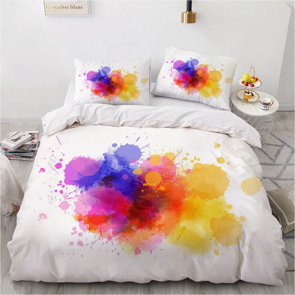 3D Colorful Design Comforter Case Duvet Quilt Cover Bedding Set Single King Queen Double Single Size Home Textile
3D Colorful Design Comforter Case Duvet Quilt Cover Bedding Set Single King Queen Double Single Size Home Textile