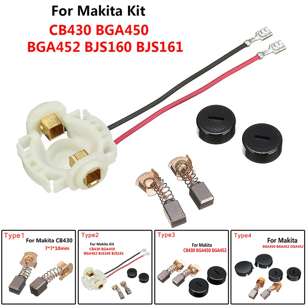 Copper Carbon Brushes + Holder + Cap + Covers Set For Maki CB430 BHP460 BHR200 BGA452 LXDG01 LXDG01Z Grinder Carbon Brush
Copper Carbon Brushes + Holder + Cap + Covers Set For Maki CB430 BHP460 BHR200 BGA452 LXDG01 LXDG01Z Grinder Carbon Brush