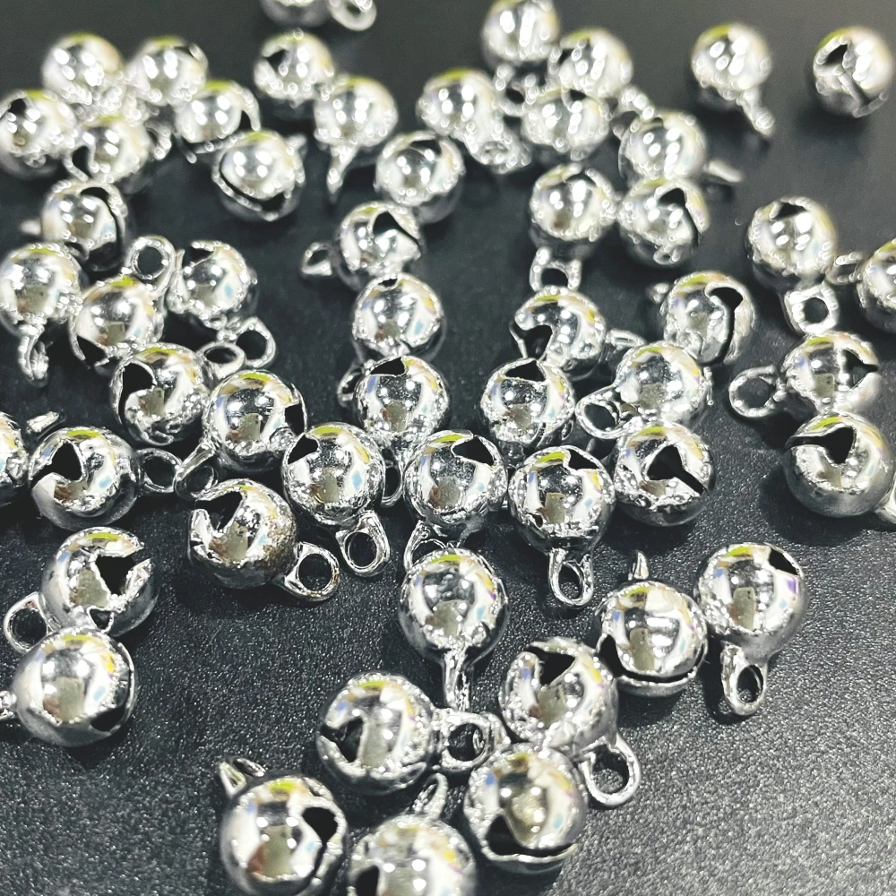 100pcs Bell 6mm Silver Color Metal Iron Charms Bells Jingle Small Bells For Festival Christmas Party Decoration Crafts
100pcs Bell 6mm Silver Color Metal Iron Charms Bells Jingle Small Bells For Festival Christmas Party Decoration Crafts