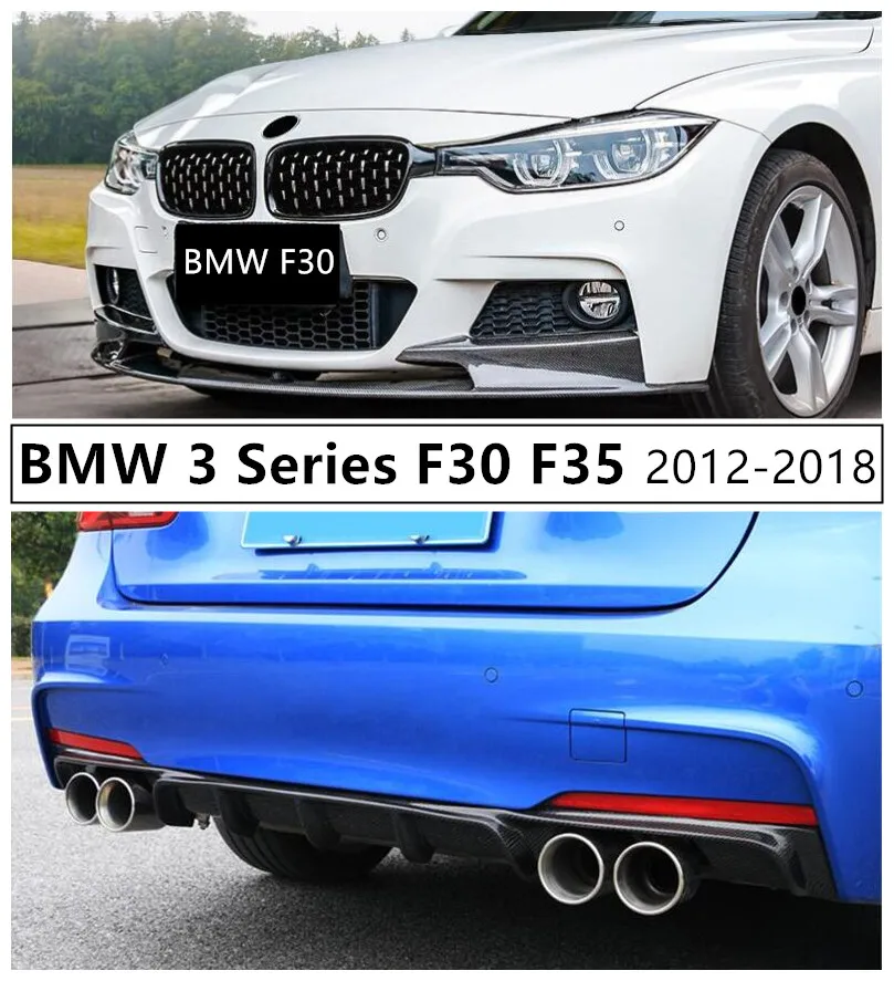 Передний и задний спойлер для BMW 3 серии F30 F35 2012 2018 высококачественный диффузор из