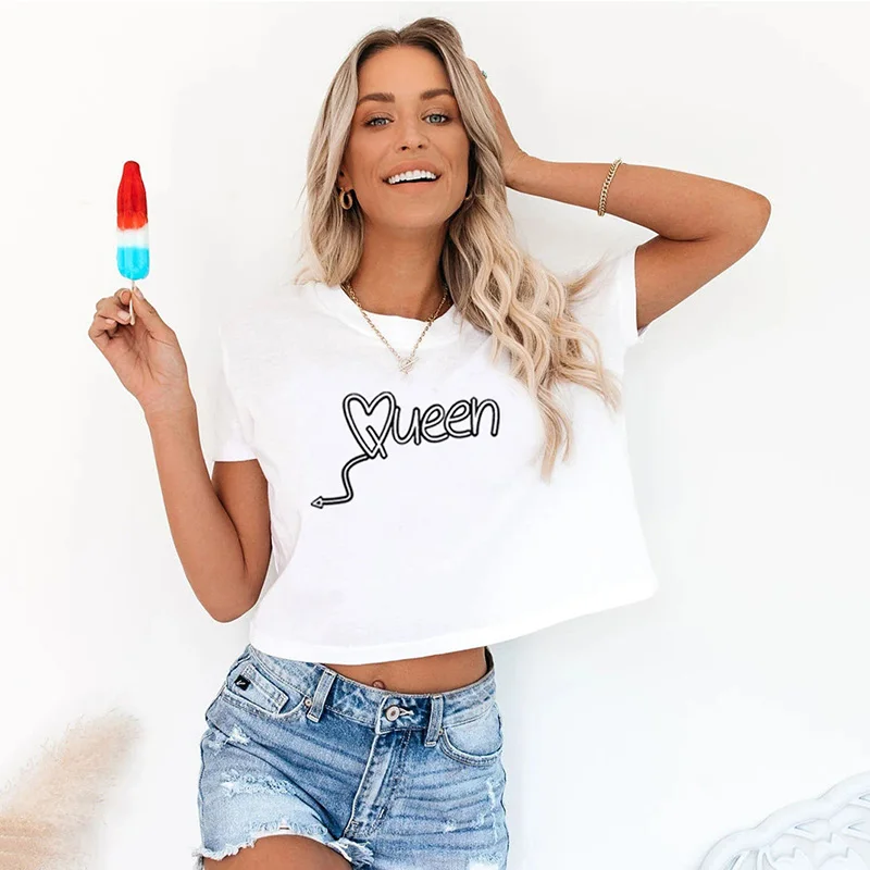 27 Styles Crop Tops Short Sleeve Plus Size White T Shirt Women Letter Finger Printed Graphic Korean Clothes Summer Tees Blusas
27 Styles Crop Tops Short Sleeve Plus Size White T Shirt Women Letter Finger Printed Graphic Korean Clothes Summer Tees Blusas